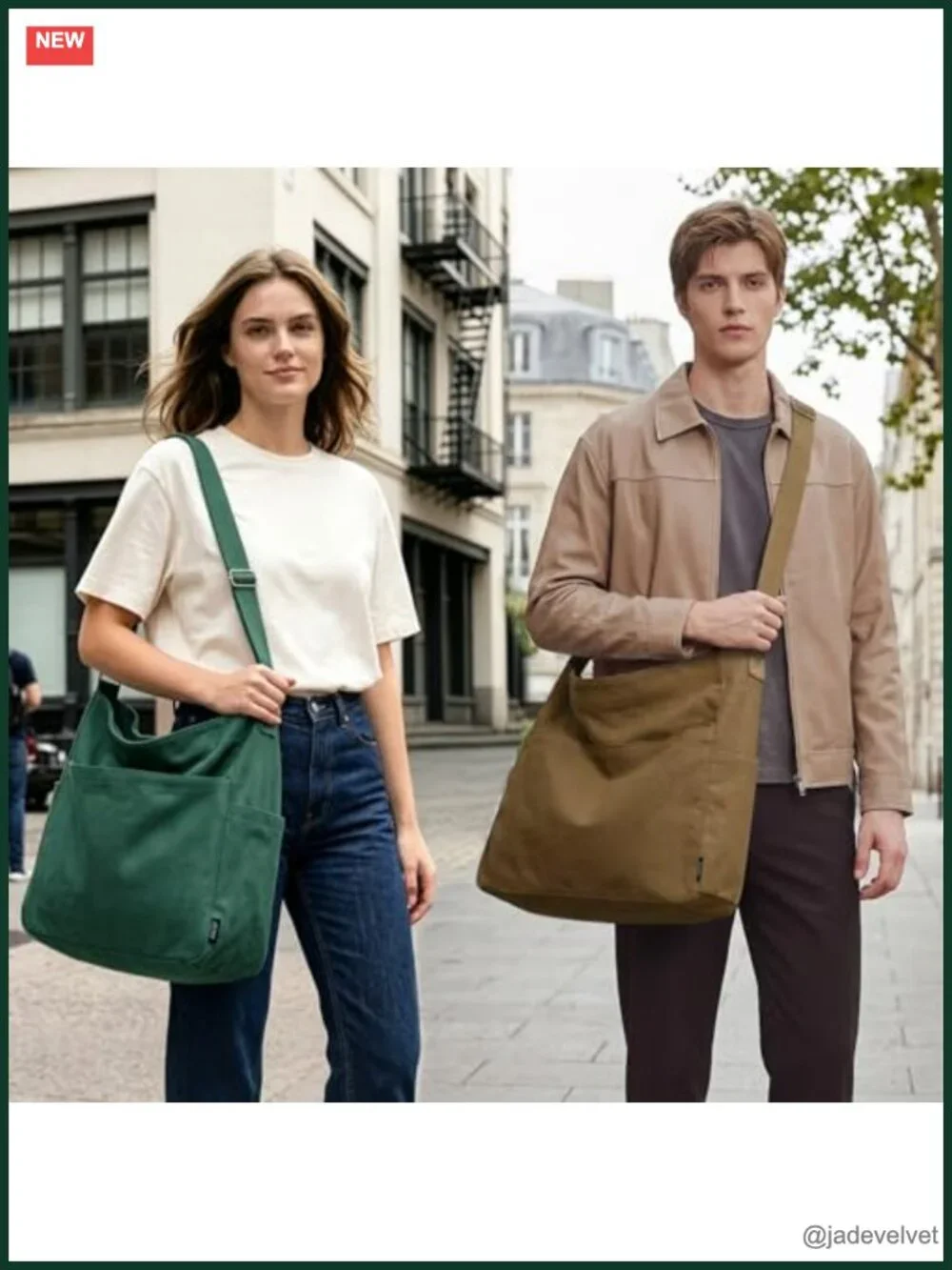 Large Canvas Tote Hobo Crossbody Bag Messenger Shoulder Handbag with Zipper